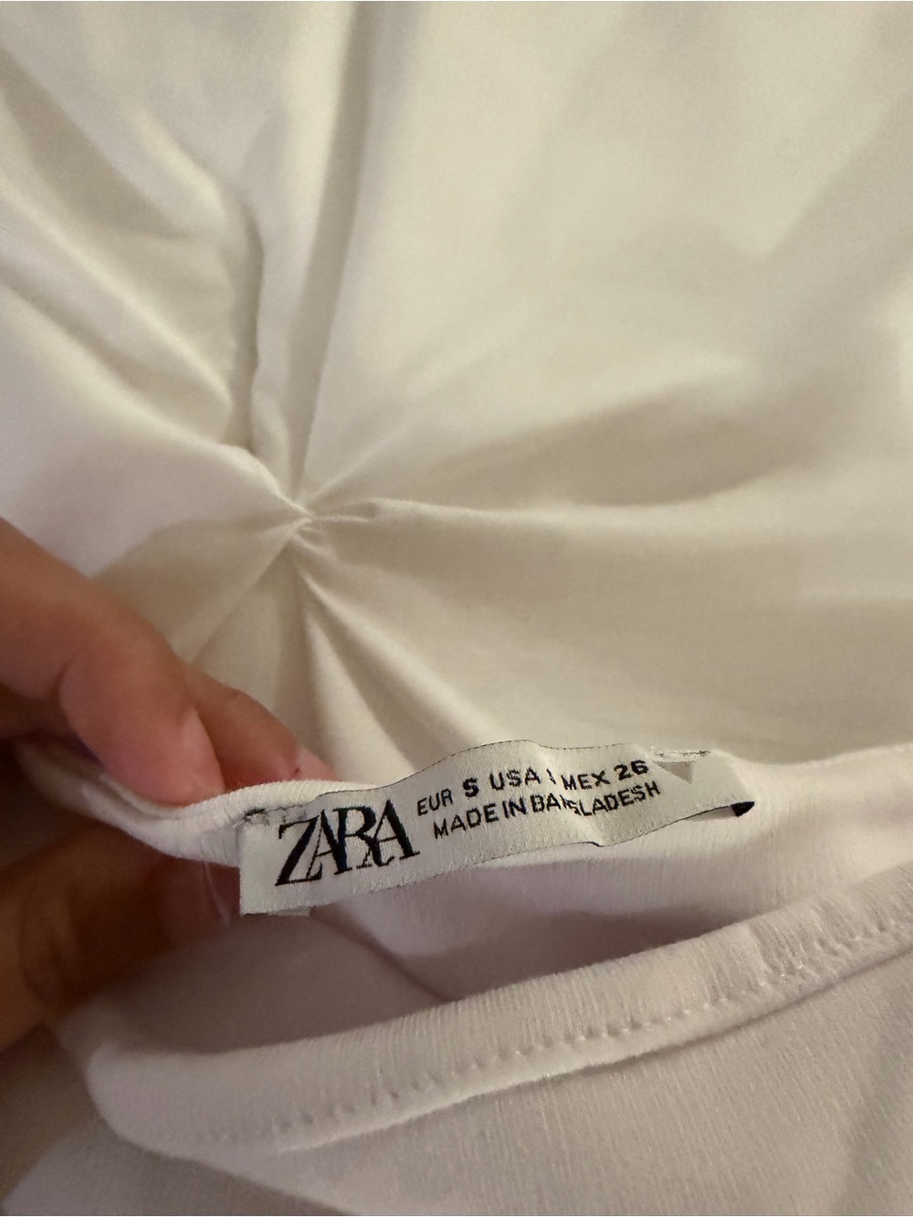 Zara White Ruffled Dress - Picture 2 of 3